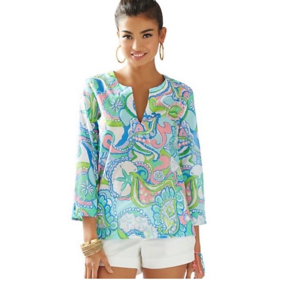 Lilly Pulitzer Tops - Lilly Pulitzer Amelia Island Tunic Top